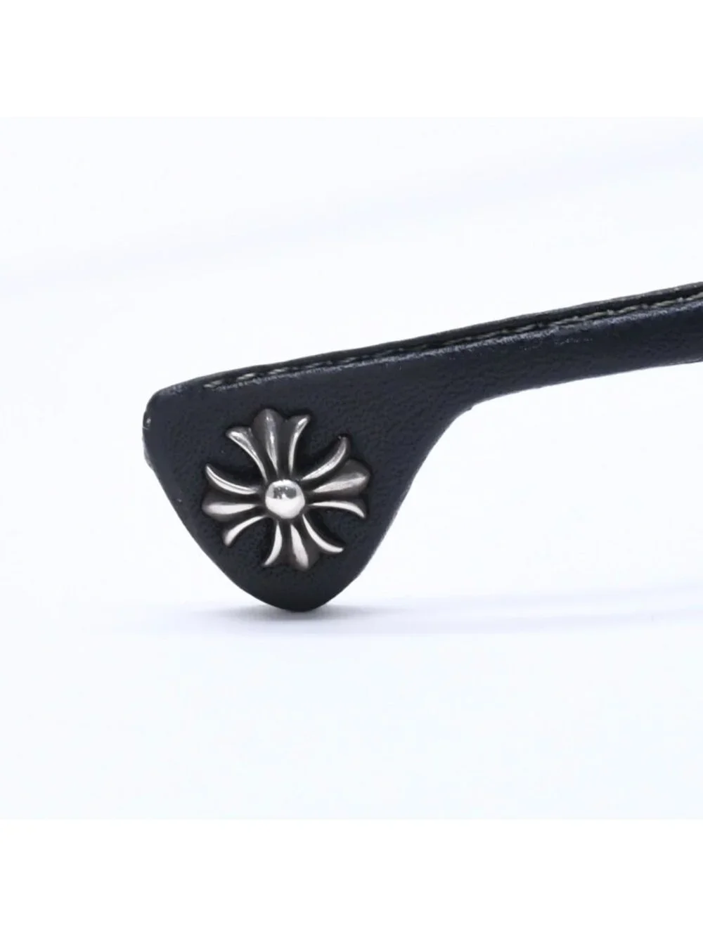 Chrome Hearts M Diver 2 CH Plus Temple Leather Sunglasses Eyewear 925 Sterling